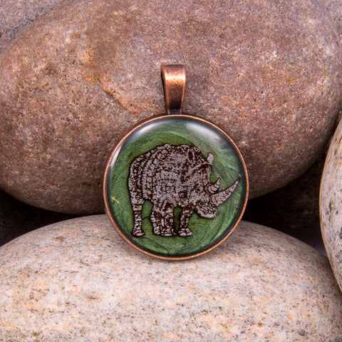 Mighty Rhino Pendant (#1161)